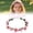 Pink, variant on 1Pc Flower Crown Head Wreath For Party,Plastic Blue