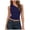 Navy, variant on enyan Women's Basic Double Lined Scoop Neck Tank Tops Adjustable Tank Summer Sleeveless Tops Athletic Tank Tops for Women,AG,XL