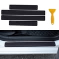 thumbnail image 5 of Ana 4x Carbon Fiber Car Door Plate Sill Scuff Cover Anti-Scratch Sticker Accessories, 5 of 6