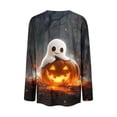 thumbnail image 5 of ZHYou Halloween Printed Tops for Women Casual Long Sleeves Crewneck Loose Fit Pullover Cute Shirts,Multicolor,Size S, 5 of 8