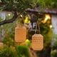 thumbnail image 5 of Decoración LED de bambú natural Garden Ligera solar Rattan Rattan Imploudre al aire libre Linterna colgante para colgantes para el patio de patio Carretero, 5 of 9
