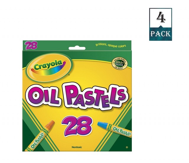 Crayola 28 Count Colored Oil Pastel Sticks (Pack Of 4)