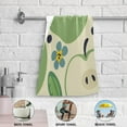 thumbnail image 4 of Dreamtimes Autumn Green Apples Dish Towels Kitchen Towel 2 PCS, Hand Towels Ultra Soft and Highly Absorbent,Decorative Fingertip Face Towel for Bathroom Hotel, 28.3"x14.4", 4 of 5