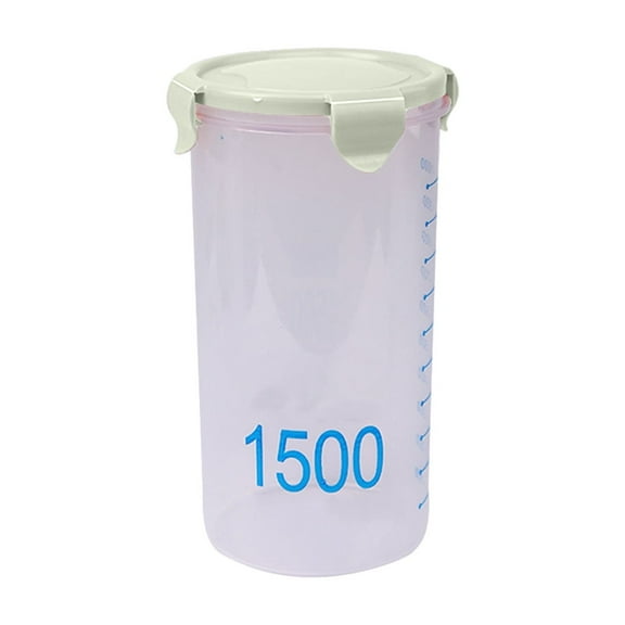 hulanddfd Plastic Storage Canister with Lid, Airtight Kitchen Storage Jar for Grains, Snacks and Bulks Food