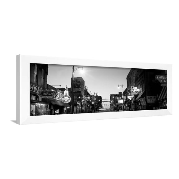 Buildings in a City at Dusk, Beale Street, Memphis, Tennessee, USA, Framed Art Print Wall Art Sold by Art.Com