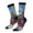 3 Black, variant on Cartoon Train Hot Air Balloon Pattern Sport Socks for Women and Men Crew Socks Sporty Calf Socks Casual Socks