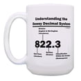 thumbnail image 2 of ThisWear Bookworm Gift Understanding the Dewey Decimal System Gift for Teachers Appreciation Gifts Graduation Gift 15oz Coffee Mug, 2 of 4