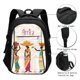 thumbnail image 3 of Balery Black African Woman Mochila con carga USB para hombre y mujer - Mochila impermeable y antirrobo para laptop con puerto USB para viajes, trabajo, 3 of 7