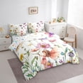 thumbnail image 3 of Feelyou Dreamy Flower Elf Bedding Comforter Set 7pcs for Kids, Rustic Groovy Floral King Bedding Sets, Fairy Tale Princess Reversible Bed Sheets, Breathable Home Decor, 3 of 8