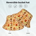 thumbnail image 2 of Sikiie Autumn Gnomes Reflective Double-Sided Bucket Hat, Sun Hat, for Gardening, Beaching, Camping, Hiking, Fishing, 2 of 6