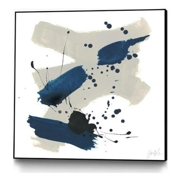 Giant Art Canvas  30x30 Kanji III Framed in Multi-Color
