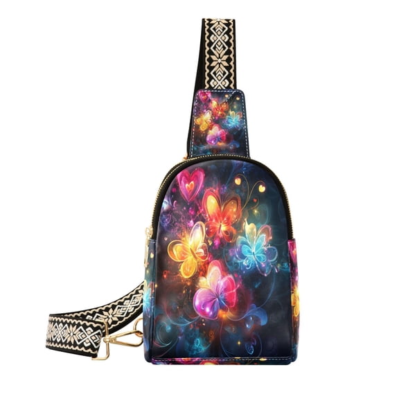 BZSMCE Crossbody Fashion Butterfly Dreamscape Printed Waist Packs