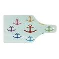 thumbnail image 2 of Anchor Cutting Board, Colorful in Circular Design Nautical Maritime Theme Naval Sailboat Equipment, Decorative Tempered Glass Cutting and Serving Board, Wine Bottle Shape, Multicolor, by Ambesonne, 2 of 5