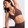 thumbnail image 4 of CRZ YOGA Butterluxe Deep V-Neck Sports Bras for Women Criss Cross Padded Top Wireless Yoga Bras, 4 of 5