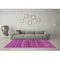 thumbnail image 3 of Ahgly Company Indoor Round Abstract Purple Modern Area Rugs, 3' Round, 3 of 4