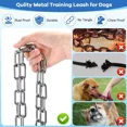thumbnail image 4 of Cadenas Cadena Acero Inoxidable 5 M, Correa Metálica Perros, 4 of 8