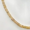 thumbnail image 3 of Natural Imperial Topaz Faceted 3mm Roundel Bead 11 inch strand, 3 of 12