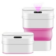 thumbnail image 3 of Dopebox Small Trash Can with lid, Small Trash Bin, Intelligent Rubbish Bin, Extra Large Kitchen Trash Cans, Bathroom Trash Can Smart (Pink), 3 of 6