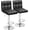 Black, variant on Bar Stools Modern Pu Leather Swivel Adjustable Hydraulic Bar Stool Square Counter Height Stool Set of 2 (Black)