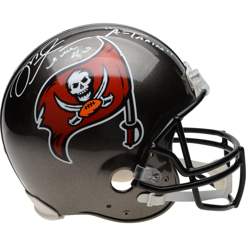 Mike Alstott Tampa Bay Buccaneers Autographed Riddell Throwback 1997