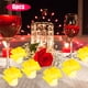 thumbnail image 1 of Día de San Valentín Rose Vela Electrónica Luz LED, Dormitorio Romántico Luz Nocturna Junto a la Cama, Plástico Rosa, Juego de 6 piezas, 1.57x1.45in, 1 of 5