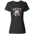 thumbnail image 3 of Inktastic Happy 4th- Fourth of July Firework Women's T-Shirt, 3 of 5