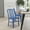 Blue, variant on Merrick Lane 18 Inch Yellow Galvanized Steel Indoor/Outdoor Dining Chair with Slatted Back and Powder Coated Finish