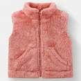 thumbnail image 2 of Little Girls Boys Puffer Vest Zipper Pink Vests Puffy Sleeveless Vest 2T, 2 of 4