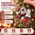 thumbnail image 5 of Mivyn Christmas Cash Gift Ornament, Penguin Christmas Stocking Wallet Ornament, 2D Flat Acrylic Money Holder Charm, Xmas Tree Hanging Decoration for Home Use, 6 x 6 in, 1 Pcs, 5 of 8