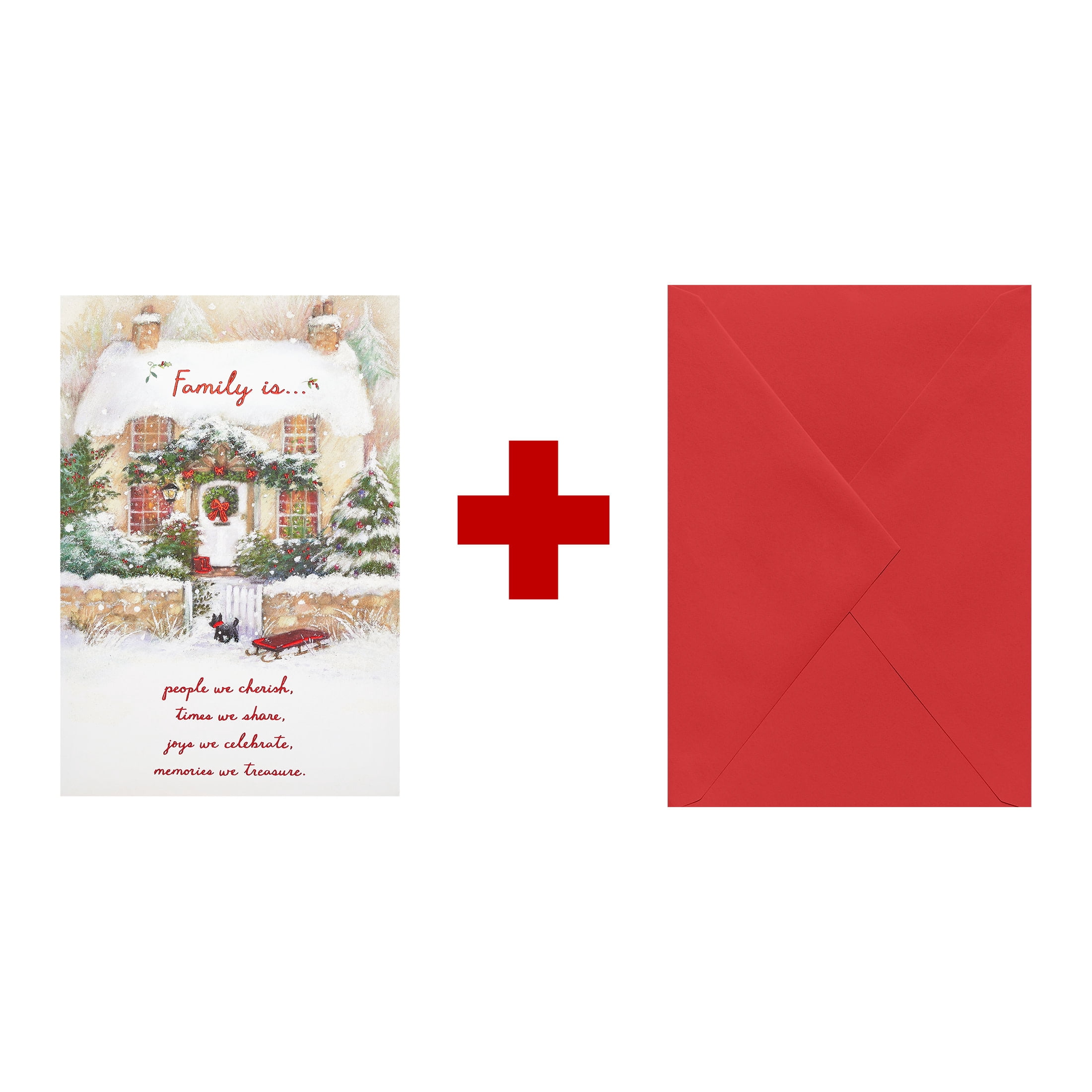 American Greetings Christmas Counter Card for Family (Thinking of you with love)