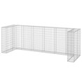 thumbnail image 4 of vidaXL Gabion Wall for Garbage Bins Galvanized Steel Stone Basket Gabion Cage, 4 of 6