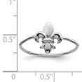 thumbnail image 3 of 925 Sterling Silver Fleur De Lis Flower Ring, 3 of 7