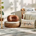 thumbnail image 4 of Fall Pillow Covers 12×20,2Pack Autumn Harvest Decorative Rectangular/Lumbar Pillowcases Hello Pumpkin Hello Fall Cushion Covers Farmhouse Holiday Decorations for Sofa/Couch/Porch(Beige), 4 of 6