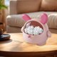 thumbnail image 3 of Lindo cubo de basura de escritorio con tapa | Mini cubo de basura de mesa de dibujos animados para oficina en casa | Cubo de basura de plástico compacto portátil para almacenamiento en la encimera, 3 of 5