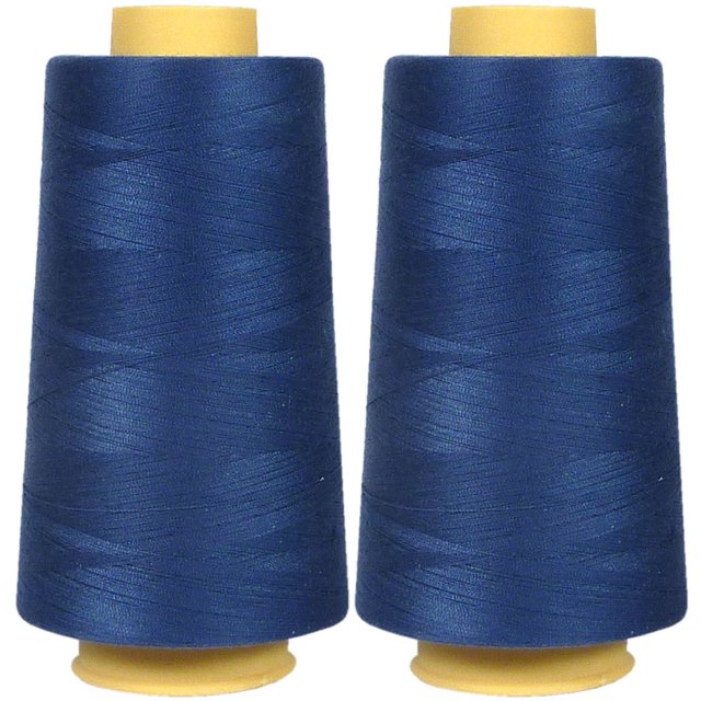 Superpunch SuperSew Royal Blue Polyester Sewing Thread, 2 Cones of 3000 m