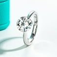 thumbnail image 6 of AnuClub Moissanite Engagement Rings 2/3CT D Color VVS1 925 Sterling Silver Moissanite Invisible Setting Wedding Promise Ring for Women with Certificate, 6 of 7