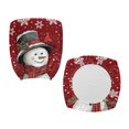 thumbnail image 2 of CHAQLIN Snowman Robin 2 Piece Rotating Chair Slipcover for Armchair Stain Resistant Breathable Computer Office Chair Cover Polyester Fabric Computer Office Chair Covers, 2 of 8