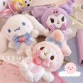 thumbnail image 2 of LLavero de peluche Kawaii Sanrio, juguete de Hello Kitty, My Melody, Kuromi, Cinnamoroll, mochila de estudiante de dibujos animados, decoración colgante, regalos para niñas, 2 of 4