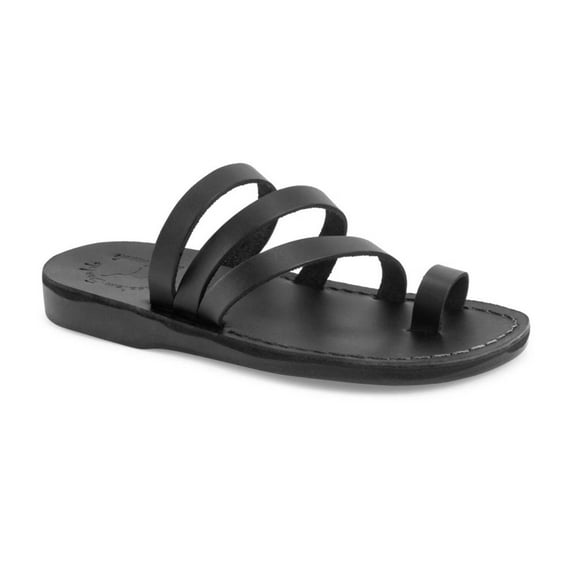 Nora - Leather Strappy Flat Sandal - Womens Sandals