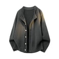 thumbnail image 4 of Chiccall Mens Sweater Crewneck Button Down Long Sleeve Knit Sweater Loose Fit Casual Tops, 4 of 5