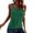 Green, variant on Essentials Women's Tank Top Summer Solid Double Strap Sleeveless Cami Blouses Green L