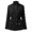 Black, variant on Xijirk Womens Stand Collar Utility Jacket Zip Snap Closure Long Sleeve Large Patch Pockets Mid Length Loose Fit for Daily Outdoor Travel Wear,Army Green,M