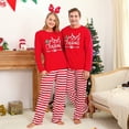 thumbnail image 5 of Younger Tree Family Matching Christmas Pajamas Set Letter Print Top Plaid Pants Loungewear Xmas Jammies Holiday Pjs Outfits for Baby 3-6 Months, 5 of 7