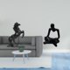 thumbnail image 2 of Estatua de caballo,Estatua de caballo,escultura decorativa de resina de animal,Figura del pensador abstracto,Estatua de Pensador Abstracto,Arte,Decoración para el Hogar,Figura humana, 2 of 8