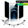 thumbnail image 2 of Privacy Tempered Glass for iPhone 14 Pro with Dust-Free Tray - Anti-Spy, 180° Viewing Angle, Shatterproof, 2 of 8