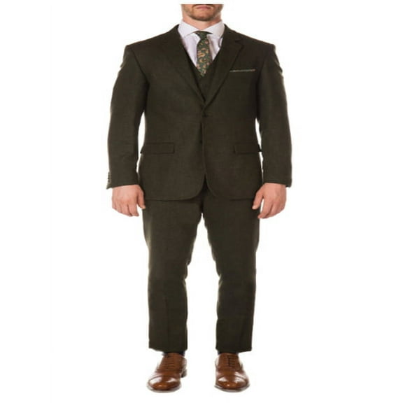 1920s 1910s Peak Blinder Custom Vested Suit Vintage Slim Fitted Blazer And Pants And Vest Hunter Green