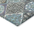 thumbnail image 3 of Addison Rugs Chantille Indoor/Outdoor Transitional Panels Teal Machine Washable Runner Rug, 2'3" x 7'6", 3 of 8