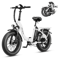 Heybike Ranger 2.0 Electric Bike for Adults, 1400W Peak Motor Foldable Ebike with 600Wh Removable Battery, 20" Fat Tire All-Terrain Electric Bicycle with Front Suspension, UL 2849