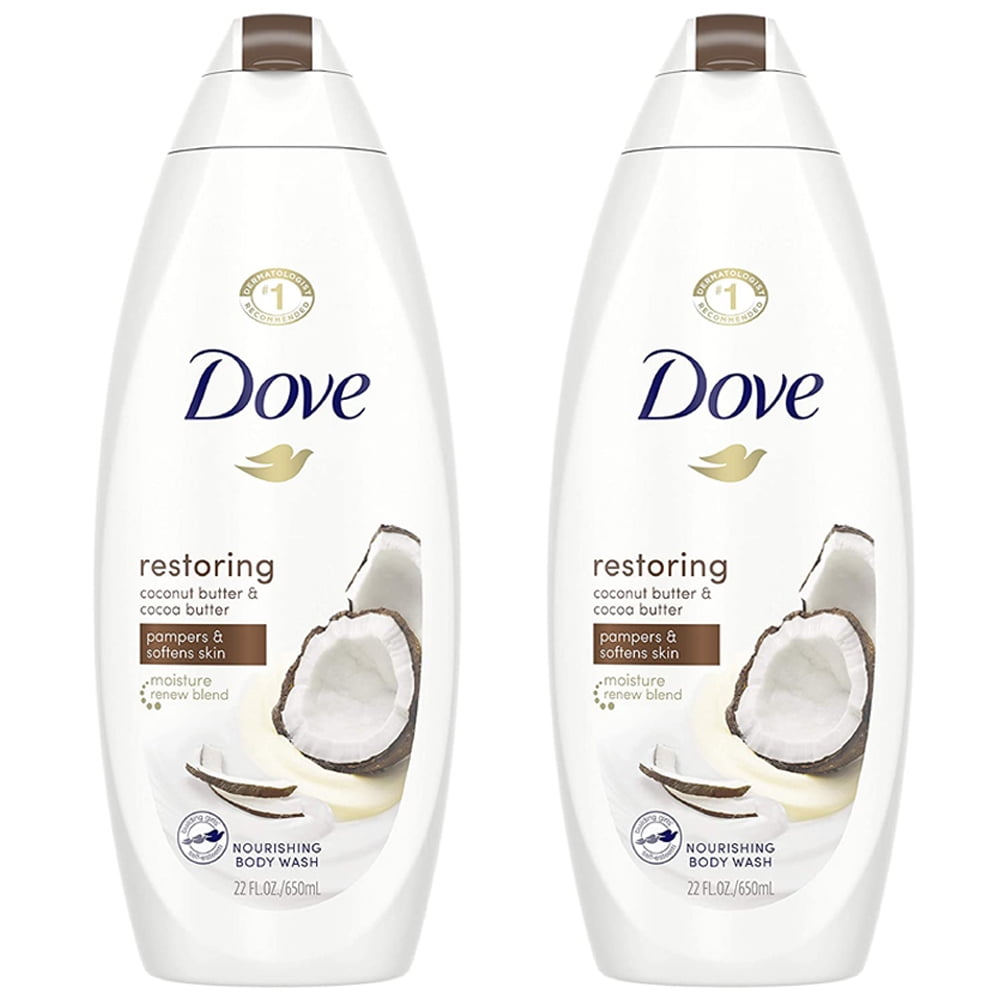 Dove Restoring Body Wash for Dry Skin Coconut Butter and Cocoa Butter