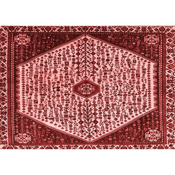 Ahgly Company Indoor Rectangle Persian Red Traditional Area Rugs, 5' x 7'